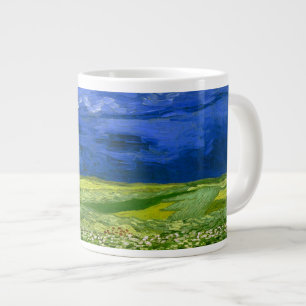 Tasse Géante Champ de blé sous ciel nuageux Van Gogh Art
