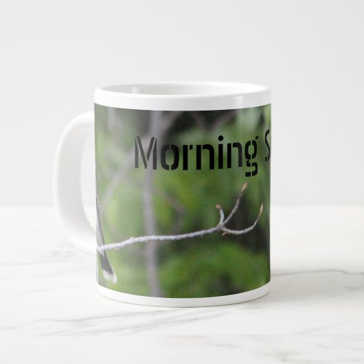 Tasse Géante Chanson du matin décorative (Devant gauche)