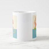 Tasse Géante Chat de jouet rayé avec balle de chaîne (Devant)