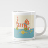 Tasse Géante Chat de jouet rayé avec balle de chaîne (Droite)