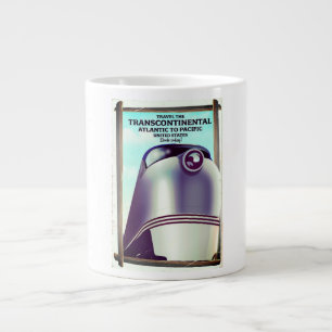 Tasse Géante Chemin de fer transcontinental USA.