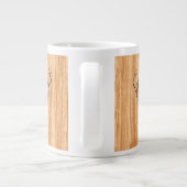 Tasse Géante Chic Queue blanche Cerf Buck Tête Lumière Grain de (Dos)