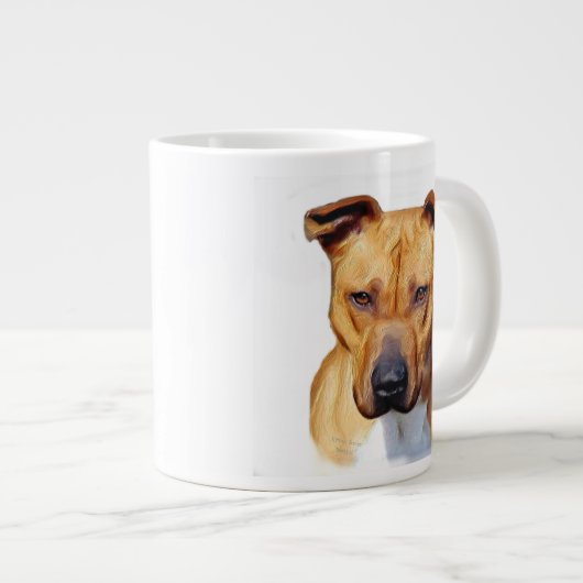 Tasse Géante Chien de Pitbull (Devant droit)