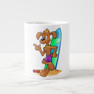 TASSE GÉANTE CHIEN DE SURFER