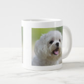 Tasse Géante Chien maltais blanc (Devant droit)