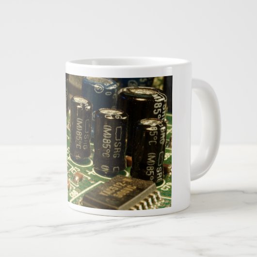 Tasse Géante Circuits informatiques (Devant droit)