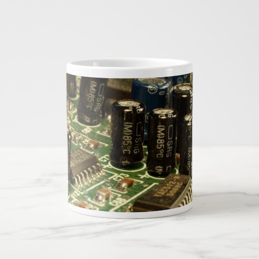Tasse Géante Circuits informatiques (Devant)