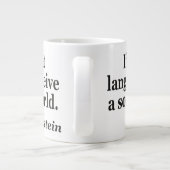 Tasse Géante Citation différente du monde de langue différente (Dos)