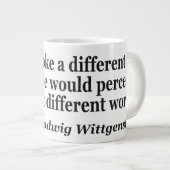 Tasse Géante Citation différente du monde de langue différente (Devant droit)