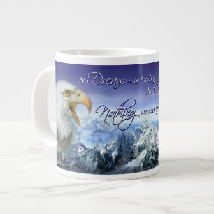Tasse Géante Citation inspirante Donald Trump Aigle et montagne