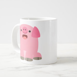 Tasse Géante Cochon de caricature mou