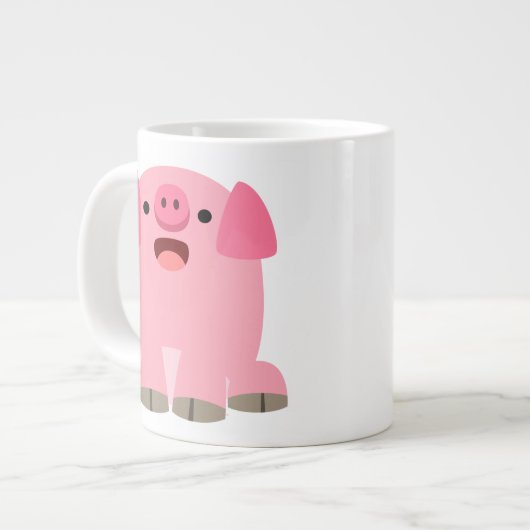 Tasse Géante Cochon De Carton Oinking (Devant gauche)