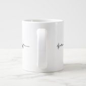 Tasse géante 'Coding Heartbeat' pour programmeur (Dos)