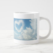 Tasse Géante Coeur dans les nuages, le ciel bleu et le design r (Droite)