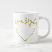 Tasse Géante Coeur vert - Lumière d'amour (Droite)