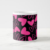 Tasse Géante Coeurs (Devant)