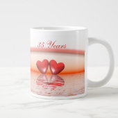 Tasse Géante Coeurs coralliens du 35e anniversaire (Droite)