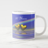 Tasse Géante Coeurs d'or du 50e anniversaire (Droite)
