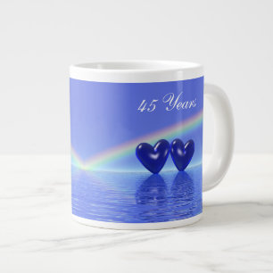Tasse Géante Coeurs saphirs du 45e anniversaire