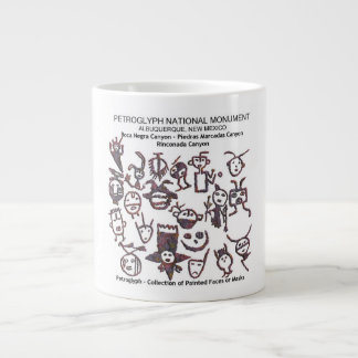Tasse Géante Collection de pétroglyphes Visage et masques