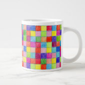 Tasse Géante Coloré En Carrés Papier Graphique (Droite)