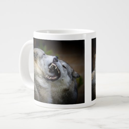 Tasse Géante Combat de loup (Devant gauche)