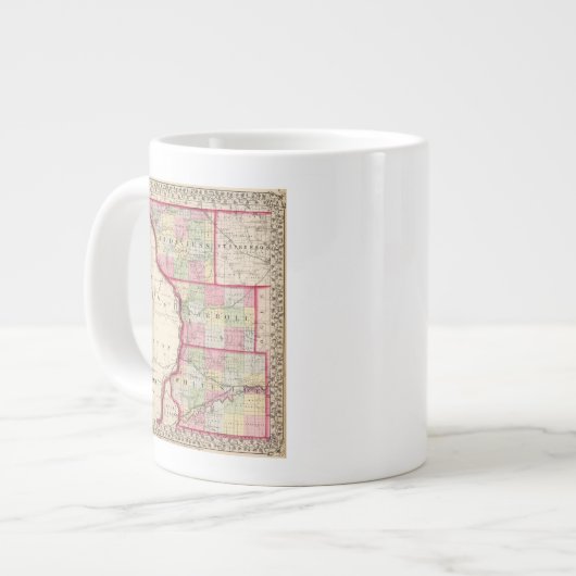 Tasse Géante Comtés de Jo Daviess, Carroll, Whiteside (Devant gauche)