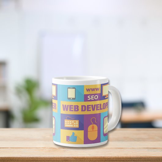 Tasse Géante Concepteur Web professionnel Conception idique