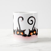 Tasse Géante Conception Cool de chats cachés (Devant)