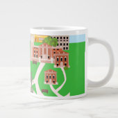 Tasse Géante Conception de campus cool (Droite)