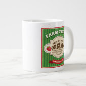 Tasse Géante Conception de l'affiche Retro Farm Fresh (Devant droit)