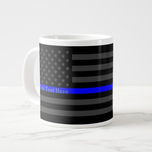 Tasse Géante Conception personnalisée d'un drapeau américain gr (Devant gauche)