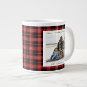 Tasse géante confortable avec monogramme de Noël à (Devant droit)