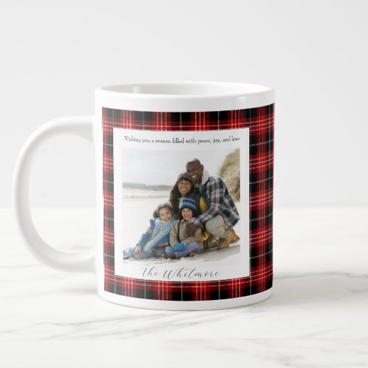 Tasse géante confortable avec monogramme de Noël à (Gauche)