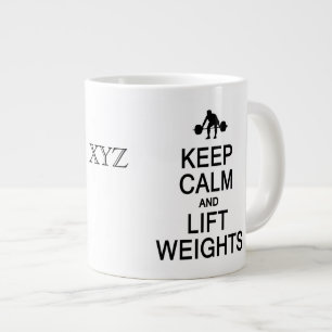 Tasse Géante Conserver Calm & Lift Poids personnalisés monogram