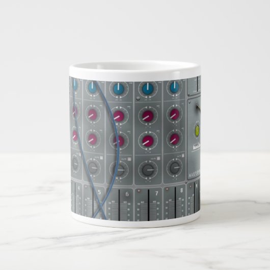 Tasse Géante Console de mixage musical (Devant)