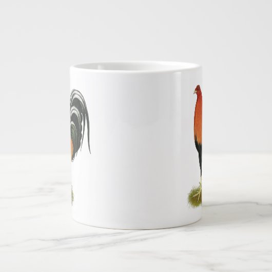 Tasse Géante Coq à roulettes (Devant)