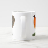 Tasse Géante Coq de combat Ginger Rouge (Dos)