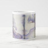 Tasse Géante Couleur d'aquarelle Violet Free Expression (Devant)