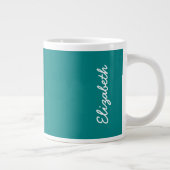 Tasse Géante Couleur solide Turquoise (Droite)