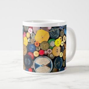Tasse Géante Couture - Boutons - Tas de boutons