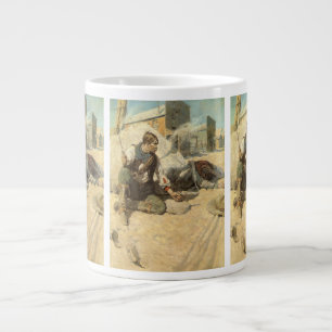 Tasse Géante Cow-boys western vintage, Hopalong par NC Wyeth