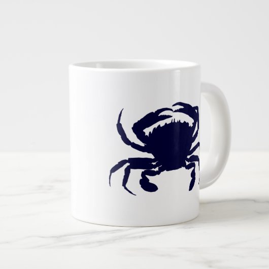 Tasse Géante Crabe bleu foncé 2 (Devant droit)