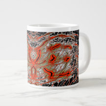 Tasse géante Crimson Fluxwave