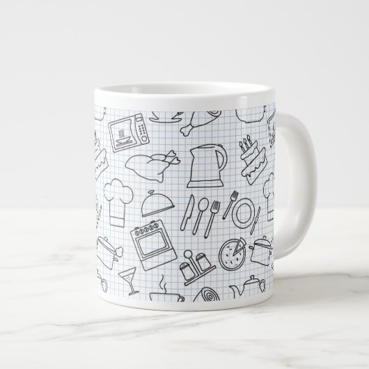 Tasse Géante Cuisine Motif 4 (Devant droit)