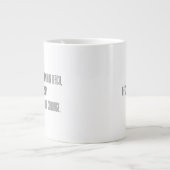 Tasse Géante Curiosité et courage nécessitent un café supplémen (Devant)