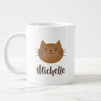 Cute Kawaii Kitty Chat Lover Whimsical Monogramme