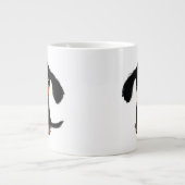 Tasse Géante Cute Long Haired Black et Tan Dachshund Chien chio (Devant)