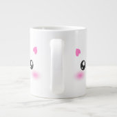 Tasse Géante Cute Pig Face - minimalisme kawaii (Dos)