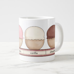 Tasse Géante Cuvette de crème glacée avec la poignée